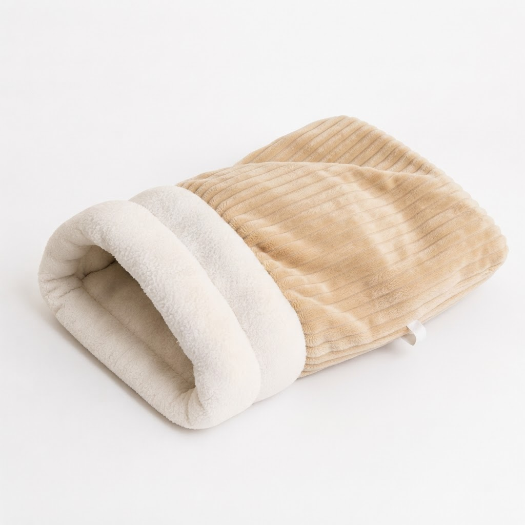 PurrLow Cozy Cat Sleeping Bag - Beige
